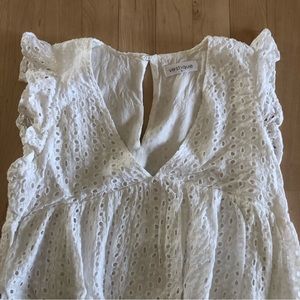 Vestique babydoll eyelet white dress